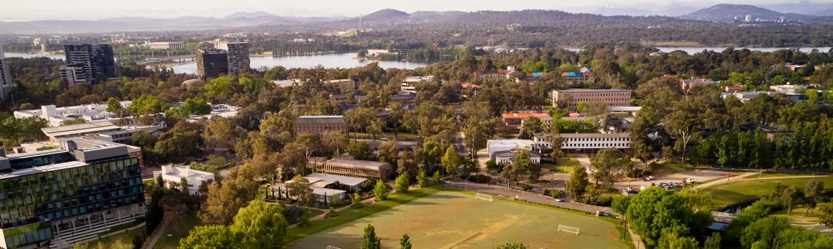 Ariel view of ANU Campus