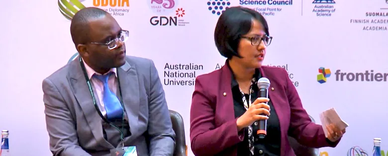 Rini Astuti on a panel during INGSA 2024