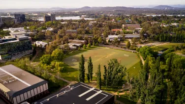 Ariel view of ANU Campus